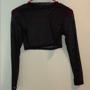 Mesh crop top
